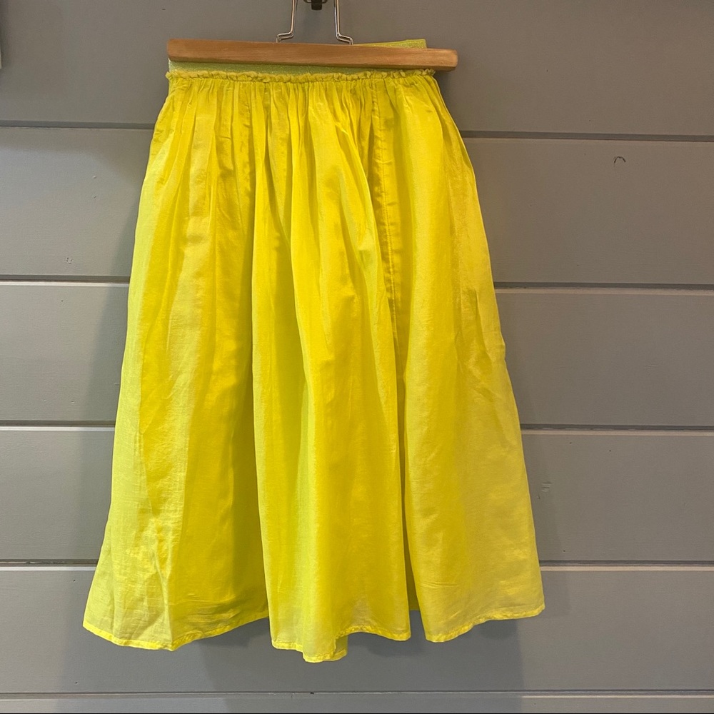 NWT Gap Kids yellow long skirt - size 6-7